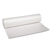 Boardwalk® Recycled Low-Density Polyethylene Can Liners, 45 gal, 1.1 mil, 40" x 46", Clear, Perforated, 10 Bags/Roll, 10 Rolls/Carton Item: BWK531