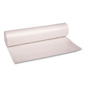 Boardwalk® Recycled Low-Density Polyethylene Can Liners, 56 gal, 1.1 mil, 43" x 47", Clear, Perforated, 10 Bags/Roll, 10 Rolls/Carton Item: BWK532