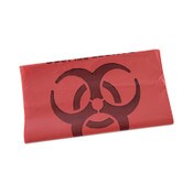 Boardwalk® Linear Low Density Health Care Trash Can Liners, 33 gal, 1.3 mil, 33" x 39", Red, Flat Pack, 150/Carton Item: BWKIW3339R