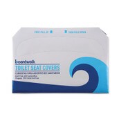 Boardwalk® Premium Half-Fold Toilet Seat Covers, 14.17 x 16.73, White, 250 Covers/Sleeve, 4 Sleeves/Carton Item: BWKK1000B