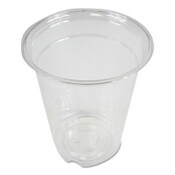 Boardwalk® Clear Plastic Cold Cups, 12 oz, PET, 20 Cups/Sleeve, 50 Sleeves/Carton Item: BWKPET12