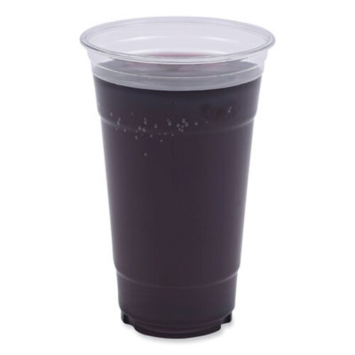 Boardwalk® Clear Plastic Cold Cups, 24 oz, PET, 50 Cups/Sleeve, 12 Sleeves/Carton Item: BWKPET24