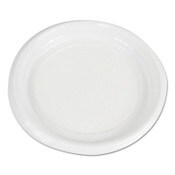 Boardwalk® Hi-Impact Plastic Dinnerware, Plate, 9" dia, White, 500/Carton Item: BWKPLTHIPS9WH