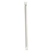 Boardwalk® Wrapped Jumbo Paper Straws, 7.75", Paper, White, 1,280/Carton Item: BWKPPRSTRWIW