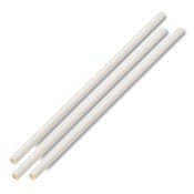 Boardwalk® Unwrapped Paper Straws, 7.75" x 0.25" White, 4,800 Straws/Carton Item: BWKPPRSTRWUW