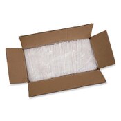 Boardwalk® Individually Wrapped Paper Straws, 7.75" x 0.25", White, 3,200/Carton Item: BWKPPRSTRWWR