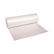 Boardwalk® High Density Industrial Can Liners Coreless Rolls, 60 gal, 16 mic, 38" x 60", Natural, Perforated, 25 Bags/Roll, 8 Rolls/CT Item: BWKRH3860S