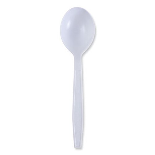 Boardwalk® Heavyweight Wrapped Polypropylene Cutlery, Soup Spoon, White, 1,000/Carton Item: BWKSSHWPPWIW