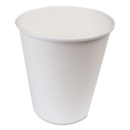 Boardwalk® Paper Hot Cups, 10 oz, White, 50 Cups/Sleeve, 20 Sleeves/Carton Item: BWKWHT10HCUP