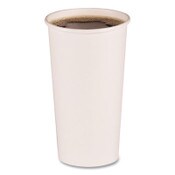 Boardwalk® Paper Hot Cups, 20 oz, White, 50 Cups/Sleeve, 12 Sleeves/Carton Item: BWKWHT20HCUP