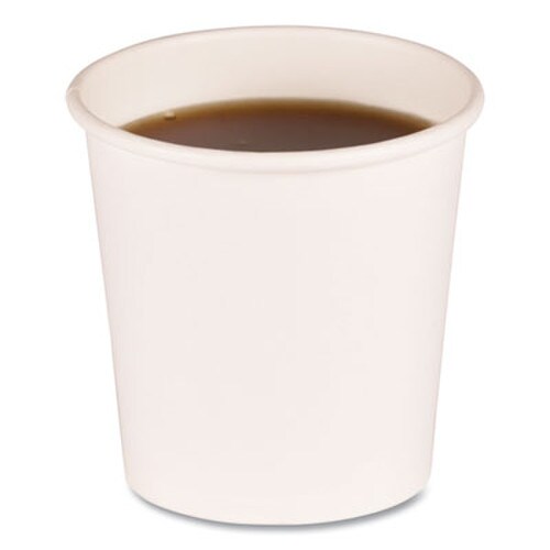 Boardwalk® Paper Hot Cups, 4 oz, White, 50 Cups/Sleeve, 20 Sleeves/Carton Item: BWKWHT4HCUP