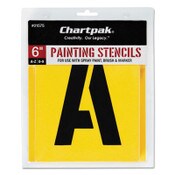 Chartpak® Professional Lettering Stencils, Painting Stencil Set, A-Z Set/0-9, 6", Manila, 35/Set Item: CHA01575