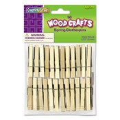 Creativity Street® Wood Spring Clothespins, 3.38" Length, Natural, 50/Pack Item: CKC365801