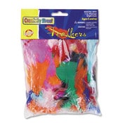 Creativity Street® Chenille Kraft Bright Hues Feather Assortment, Natural Turkey Plumage, 1 oz, Approximately 325/Pack Item: CKC4502