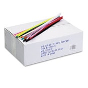 Creativity Street® Jumbo Stems, 12" x 6 mm, Metal Wire, Polyester, Assorted, 1,000/Box Item: CKC911001