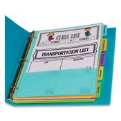 C-Line® Index Dividers with Multi-Pockets, 5-Tab, 11.5 x 10, Assorted, 1 Set Item: CLI07650
