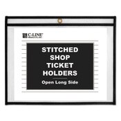 C-Line® Shop Ticket Holders, Stitched, Sides Clear, 50 Sheets, 11 x 8.5, 25/Box Item: CLI49911