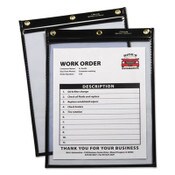C-Line® Heavy-Duty Super Heavyweight Plus Stitched Shop Ticket Holders, Clear/Black, 9 x 12, 15/Box Item: CLI50912