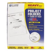 C-Line® Poly Project Folders, Letter Size, Clear, 25/Box Item: CLI62127