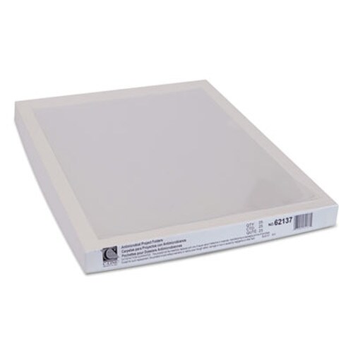 C-Line® Antimicrobial Protected Poly Project Folders, Letter Size, Clear, 25/Box Item: CLI62137