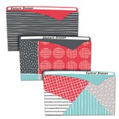 C-Line® Write-On Fashion Poly File Jackets, Straight Tab, Letter Size, Assorted Colors, 6/Pack Item: CLI63540