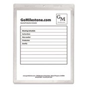 C-Line® Clear Vinyl Shop Ticket Holders, Both Sides Clear, 50 Sheets, 9 x 12, 50/Box Item: CLI80912