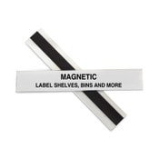 C-Line® HOL-DEX Magnetic Shelf/Bin Label Holders, Side Load, 1 x 6, Clear, 10/Box Item: CLI87227