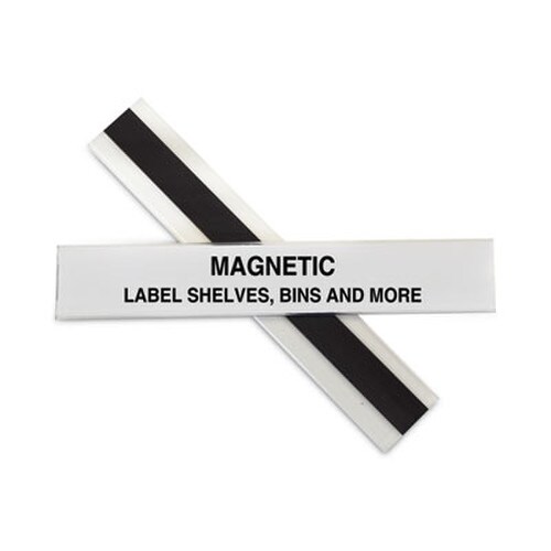 C-Line® HOL-DEX Magnetic Shelf/Bin Label Holders, Side Load, 1 x 6, Clear, 10/Box Item: CLI87227