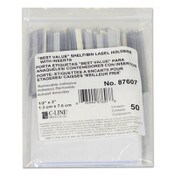 C-Line® Self-Adhesive Label Holders, Top Load, 0.5 x 3, Clear, 50/Pack Item: CLI87607