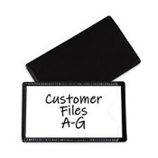 C-Line® Slap-Stick Magnetic Label Holders, Side Load, 4.25 x 2.5, Black, 10/Pack Item: CLI87700