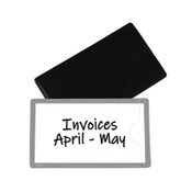 C-Line® Slap-Stick Magnetic Label Holders, Side Load, 4.25 x 2.5, Gray, 10/Pack Item: CLI87701