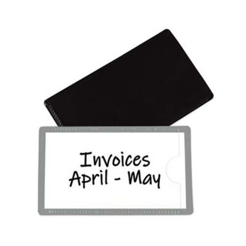 C-Line® Slap-Stick Magnetic Label Holders, Side Load, 4.25 x 2.5, Gray, 10/Pack Item: CLI87701