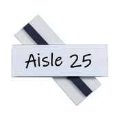 C-Line® Clear Magnetic Label Holders, Side Load, 6 x 2, 10/Pack Item: CLI87820