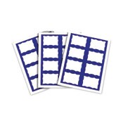 C-Line® Laser Printer Name Badges, 3 3/8 x 2 1/3, White/Blue, 200/Box Item: CLI92365