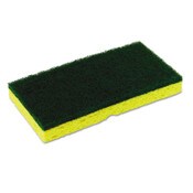 Continental® Medium-Duty Scrubber Sponge, 3.13 x 6.25, 0.88 Thick, Yellow/Green, 5/Pack, 8 Packs/Carton Item: CMCSS652