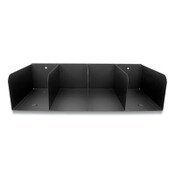 CONTROLTEK® Trays, 4 Compartments, 16 x 8 x 4, Heavy Gauge Steel, Black Item: CNK500070