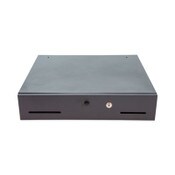 CONTROLTEK® Metal Cash Drawer, Coin/Cash, 10 Compartments, 16 x 11.25 x 2.25, Black Item: CNK500122