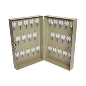 CONTROLTEK® Combination Lockable Key Cabinet, 28-Key, Metal, Sand, 7.75 x 3.25 x 11.5 Item: CNK500124