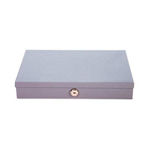 CONTROLTEK® Heavy Duty Low Profile Cash Box, 6 Compartments, 11.5 x 8.2 x 2.2, Gray Item: CNK500126