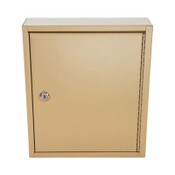 CONTROLTEK® Key Lockable Key Cabinet, 60-Key, Metal, Sand, 10.63 x 3 x 12.13 Item: CNK500131