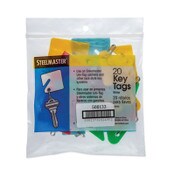 CONTROLTEK® Key Tags, Blue/Green/Red/Yellow, 20/Pack, 3 Packs/Carton Item: CNK500133