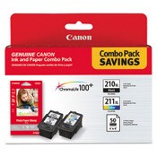 Canon® 2973B004 (PGI-210XL/CL-211XL) ChromaLife100+ High-Yield Ink/Paper Combo, Black/Tri-Color Item: CNM2973B004