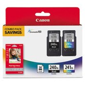 Canon® 5206B005 (PG-240XL/CL-241XL) High-Yield Ink/Paper Combo, Black/Tri-Color Item: CNM5206B005