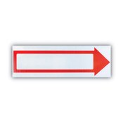 COSCO Stake Sign, 6 x 17, Blank White with Printed Red Arrow Item: COS098056