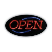 COSCO LED OPEN Sign, 10.5 x 20.13, Red and Blue Graphics Item: COS098099