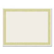 Great Papers!® Foil Border Certificates, 8.5 x 11, Ivory/Gold with Channel Gold Border, 12/Pack Item: COS963070