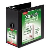Cardinal® XtraLife ClearVue Non-Stick Locking Slant-D Ring Binder, 3 Rings, 6" Capacity, 11 x 8.5, Black Item: CRD26361