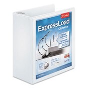 Cardinal® ExpressLoad ClearVue Locking D-Ring Binder, 3 Rings, 4" Capacity, 11 x 8.5, White Item: CRD49140