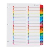 Cardinal® OneStep Printable Table of Contents and Dividers - Double Column, 52-Tab, 1 to 52, 11 x 8.5, White, 1 Set Item: CRD60990