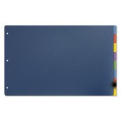 Cardinal® Tabloid-Size Poly Index Divider, 8-Tab, 11 x 17, Assorted, 1 Set Item: CRD84251
